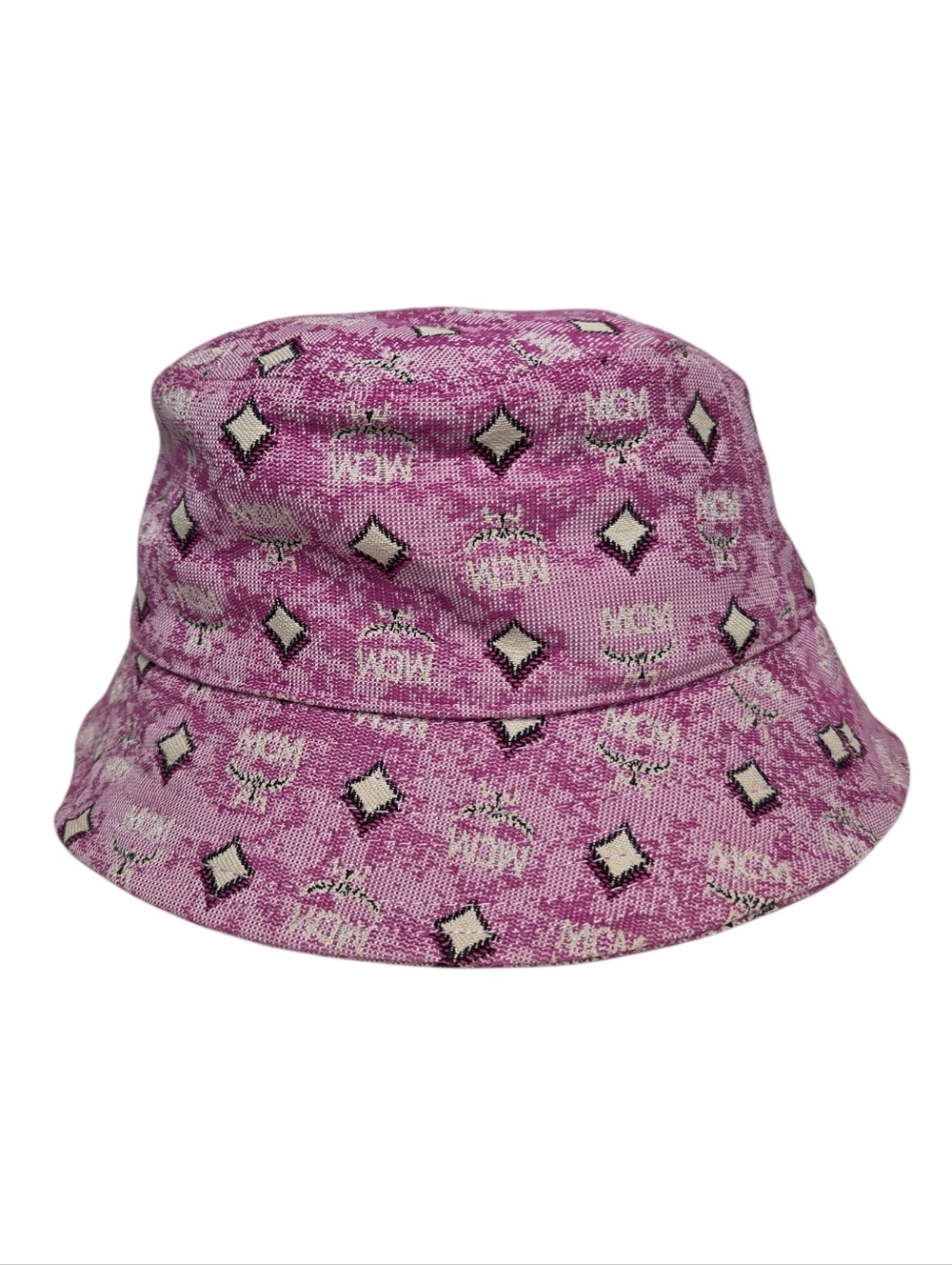 MCM Pink Monogram Bucket Hat - Pink